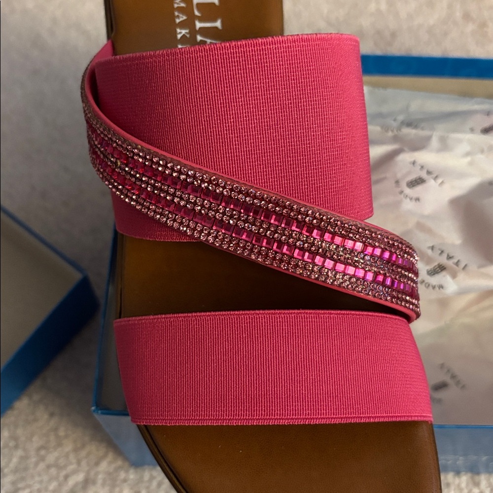 NIB Italian Shoemakers Pink Sandals 7.5 - Picture 8 of 8